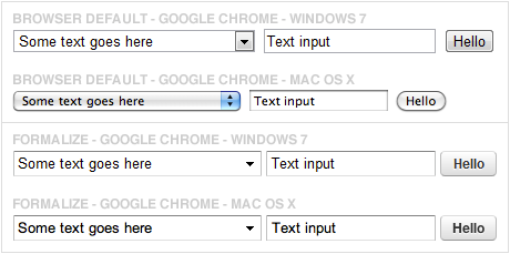 Windows / Mac examples of Google Chrome